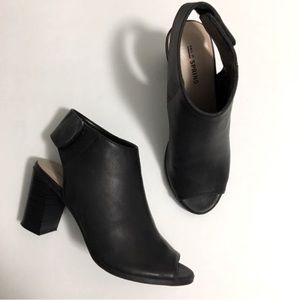 CALL IT SPRING OPEN TOE BOOTIES (BLACK)